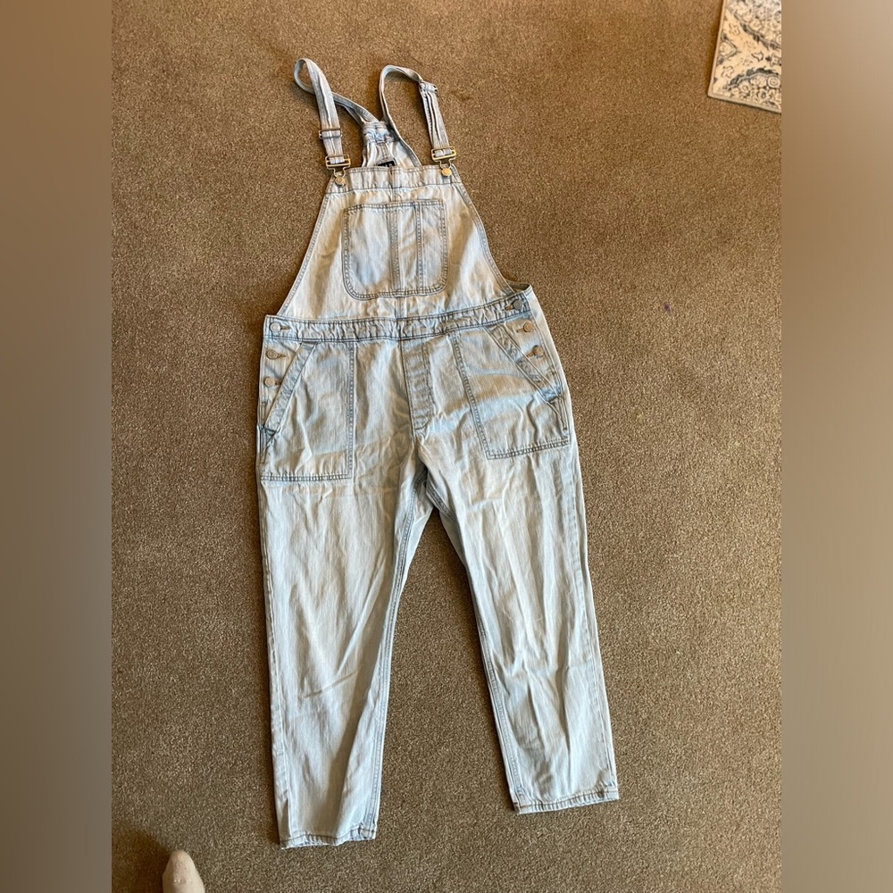 GAP 100% Cotton Light Blue Denim Overalls